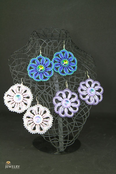handcrafted lacy earrings in Australia